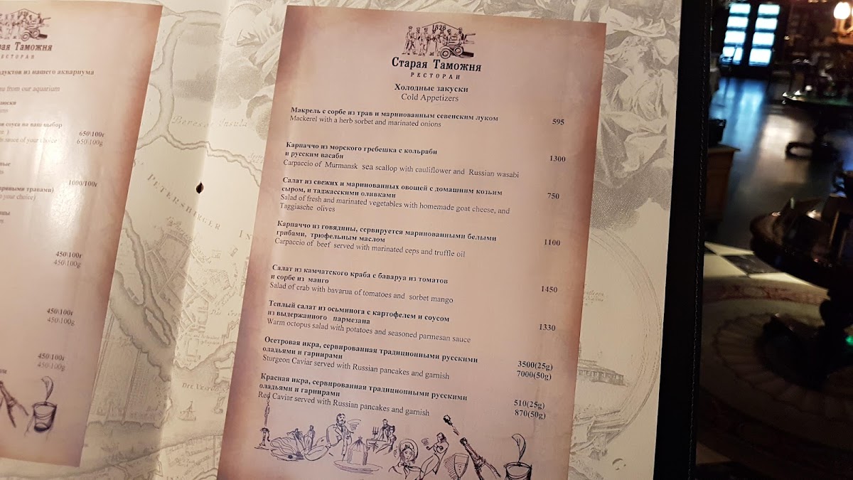Menu Staraya Tamozhnya-5